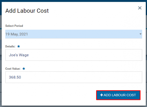 add labour cost